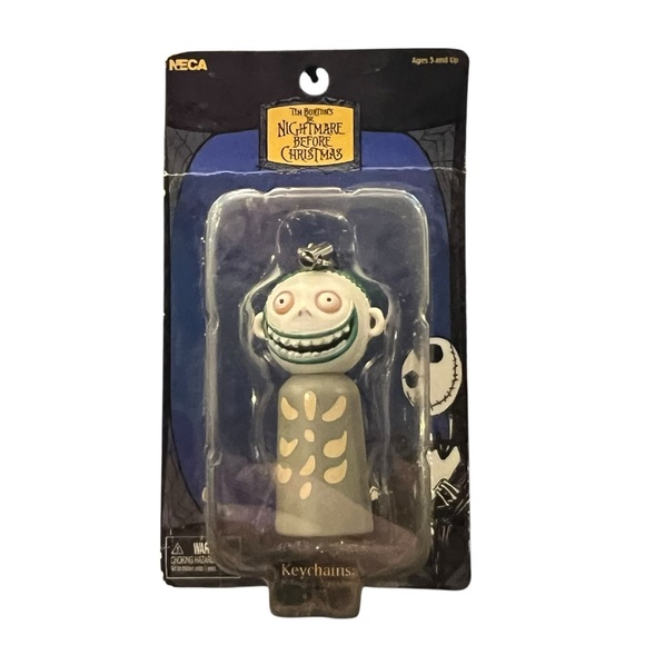 Neca Other - BARREL Tim Burton Nightmare‎ Before Christmas NECA Light Up Figural Keychain NEW